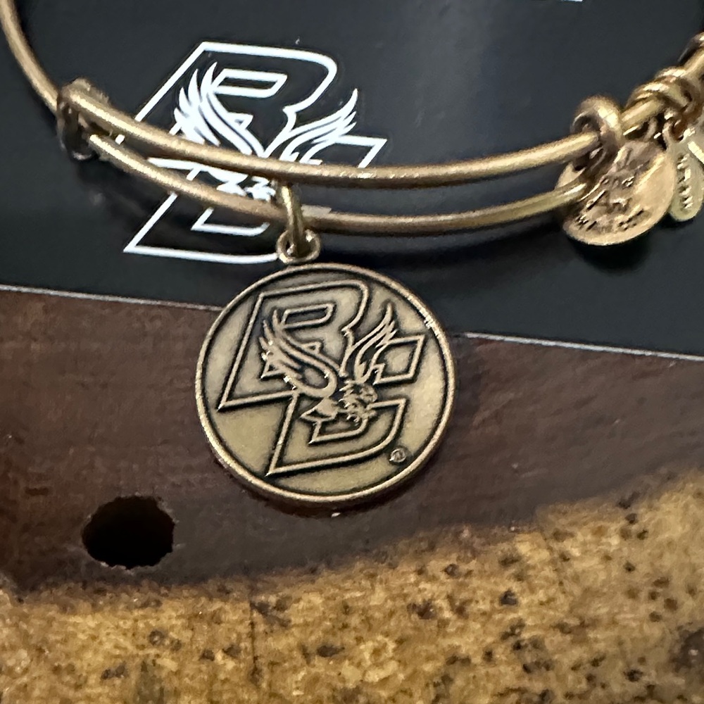 Alex and Ani Boston College NEW Gold Charm Bracelet - Picture 2 of 6